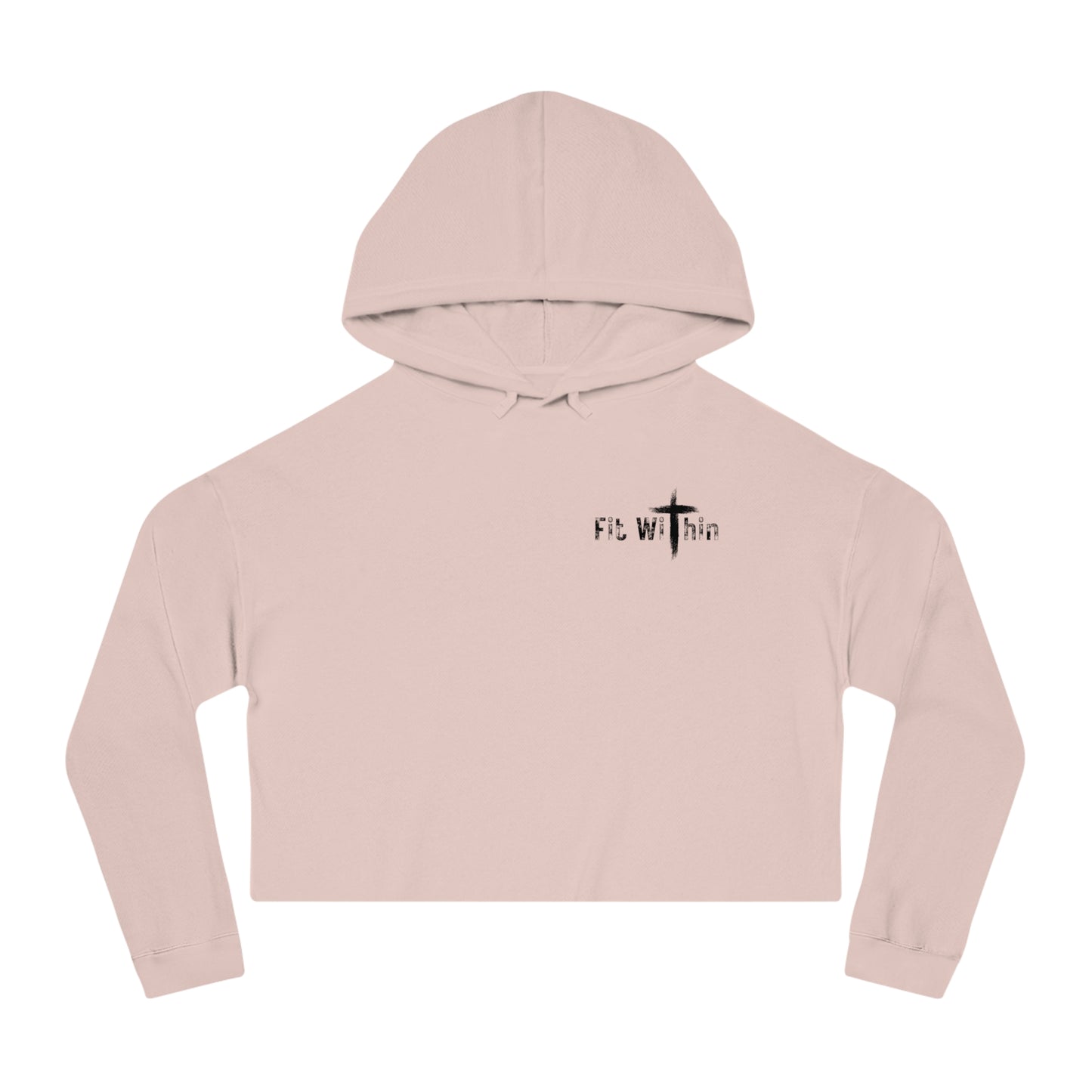 Womens Cropped Hooded FITWITHIN Sweatshirt | Athletic Wear | Gym Clothes |
