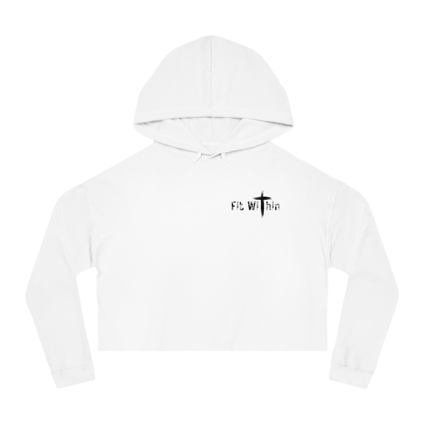 Womens Cropped Hooded FITWITHIN Sweatshirt | Athletic Wear | Gym Clothes |