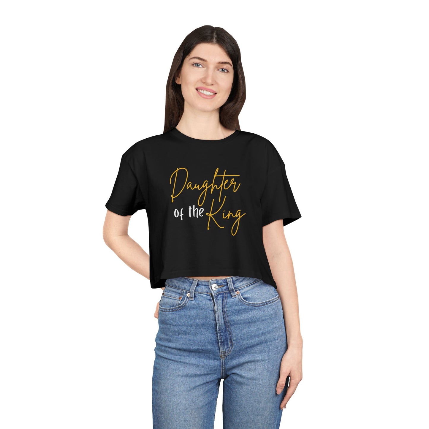 Fitwithin Rustic Cross Women's Crop Tee, Fitness Logo Apparel Top, Inside Out Fit Shirt, Workout Crop Tshirt, Gym Crop Top, Active Wear Tee