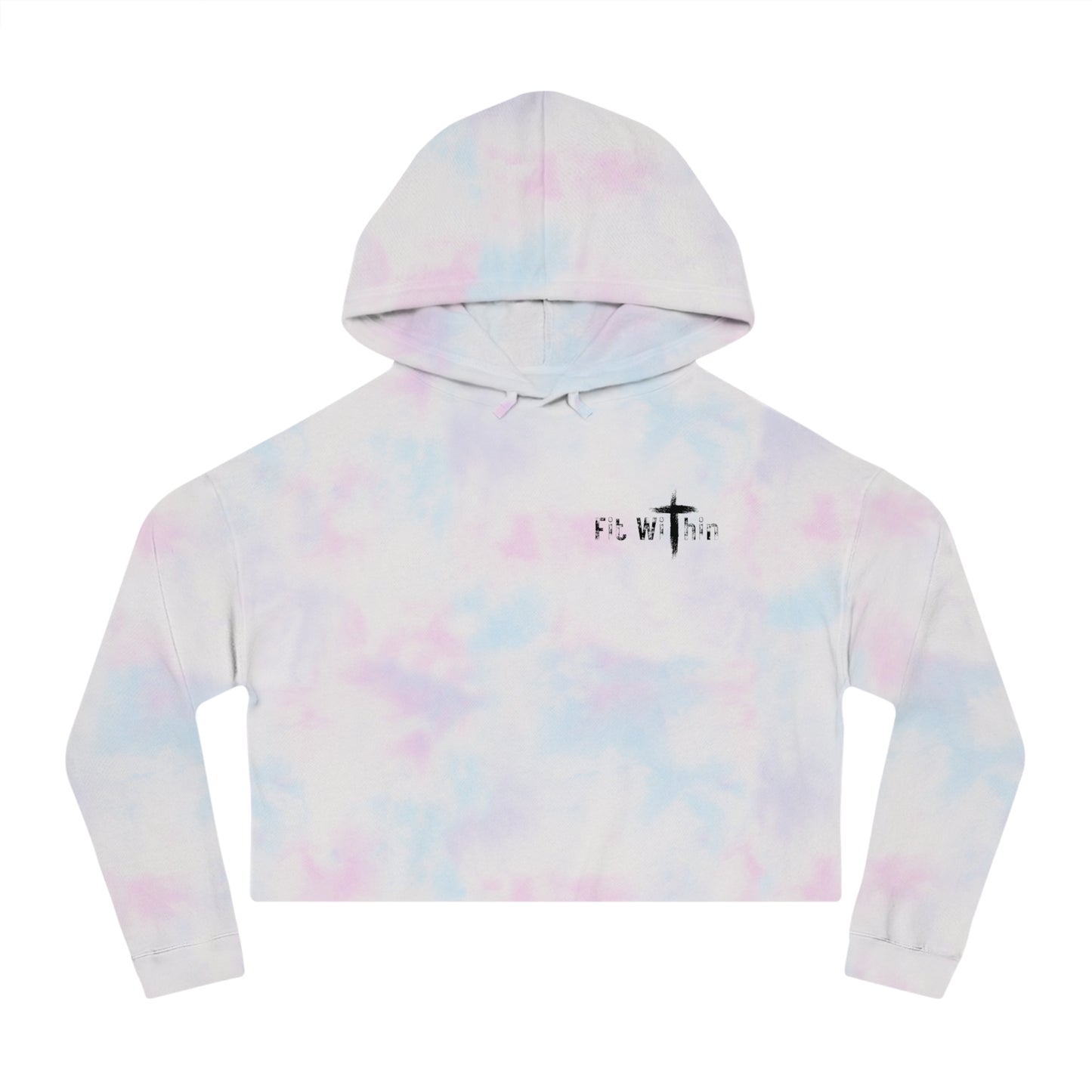 Womens Cropped Hooded FITWITHIN Sweatshirt | Athletic Wear | Gym Clothes |
