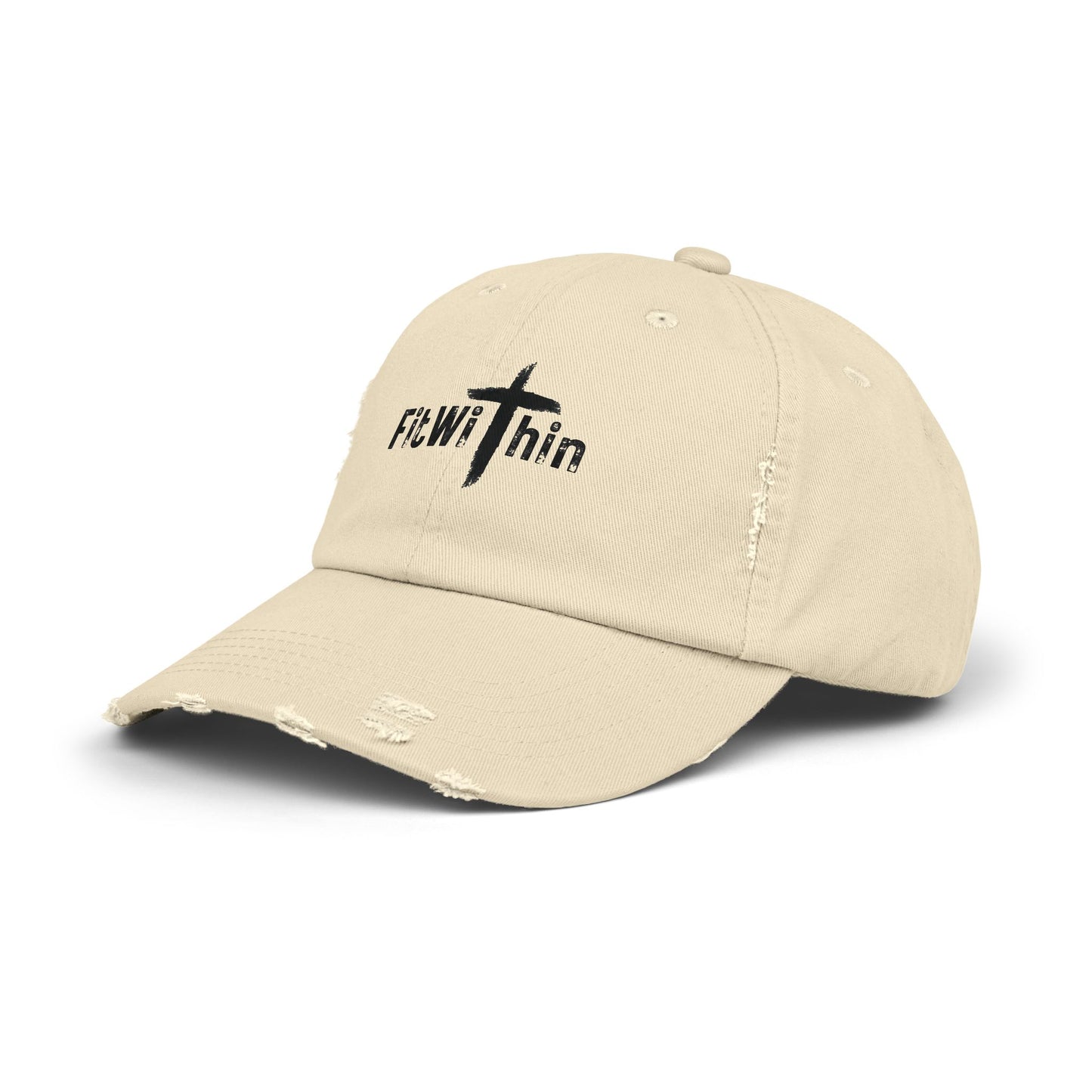 Distressed Cap - Fitwithin Collection Unisex Hat for Fitness Lifestyle
